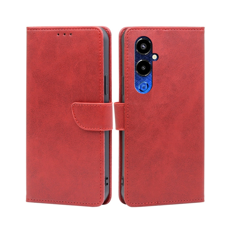 For Tecno Pova 4 Pro Calf Texture Buckle Flip Leather Phone Case