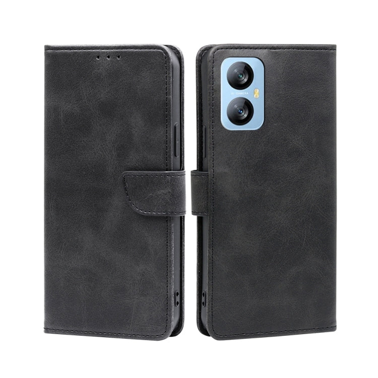 For Blackview A52 Calf Texture Buckle Flip Leather Phone Case