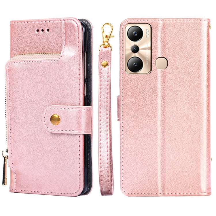 For Infinix Hot 20i Zipper Bag Leather Phone Case