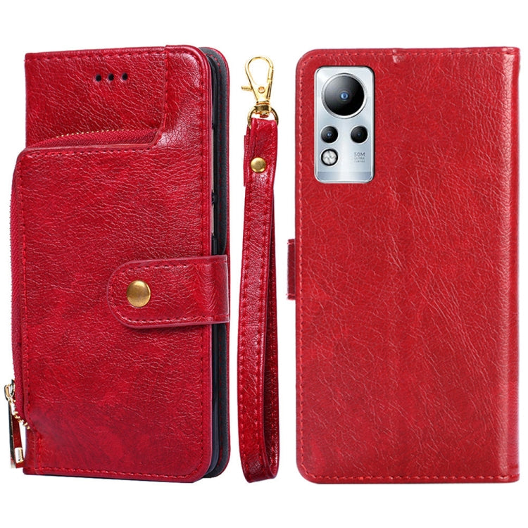 For Infinix Note 11 Zipper Bag Leather Phone Case