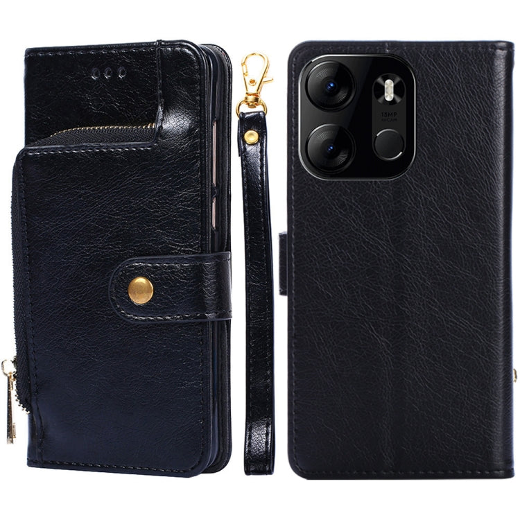 For Tecno Spark Go 2023 Zipper Bag Leather Phone Case
