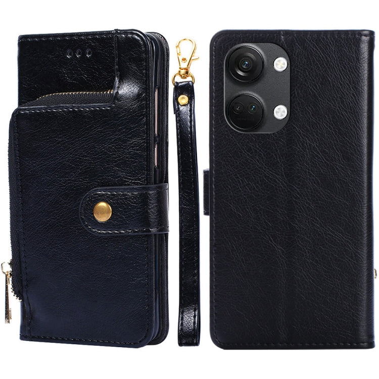 For OnePlus Ace 2V 5G Zipper Bag Leather Phone Case