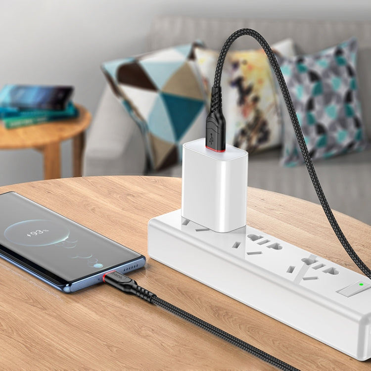 hoco X59 Victory 3A USB to USB-C / Type-C Charging Data Dable, Length:2m