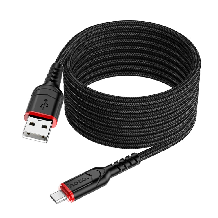 hoco X59 Victory 2.4A USB to Micro USB Charging Data Dable, Length:2m(Red)