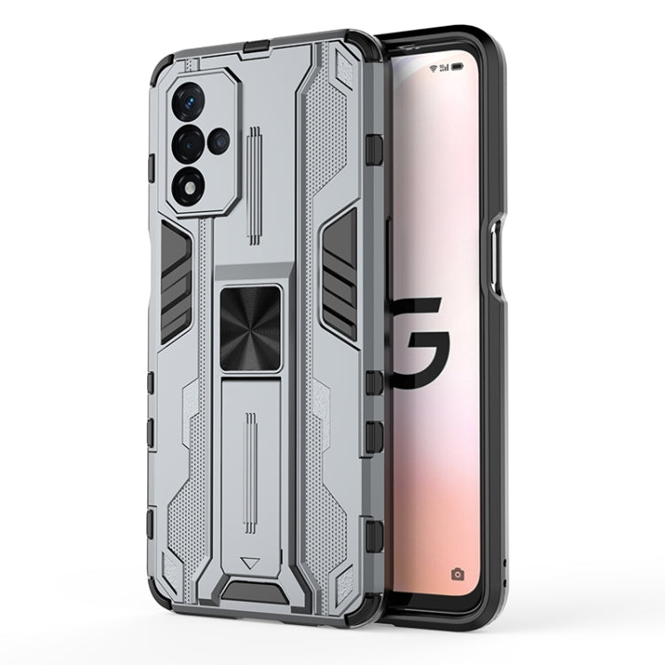 For OPPO A93S 5G Supersonic PC + TPU Shock-proof Protective Phone Case with Holder