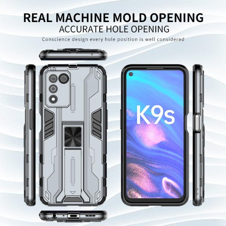 For OPPO K9S 5G Supersonic PC + TPU Shock-proof Protective Phone Case with Holder