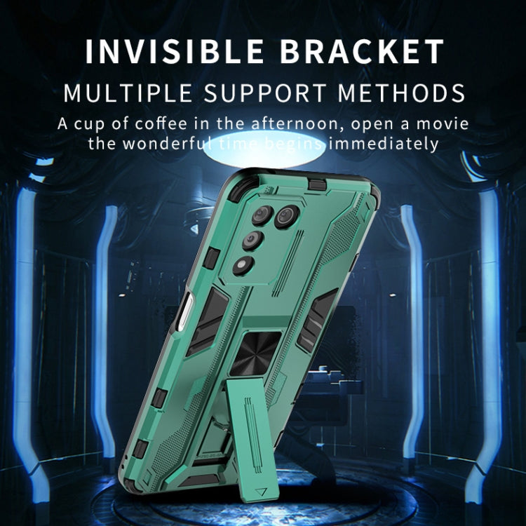 For OPPO K9S 5G Supersonic PC + TPU Shock-proof Protective Phone Case with Holder