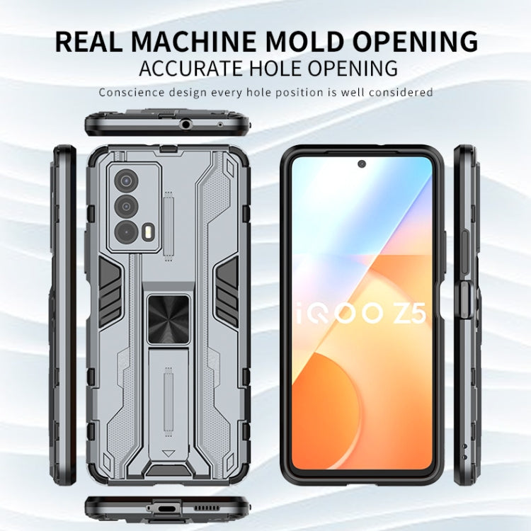 For vivo iQOO Z5 5G Supersonic PC + TPU Shock-proof Protective Phone Case with Holder