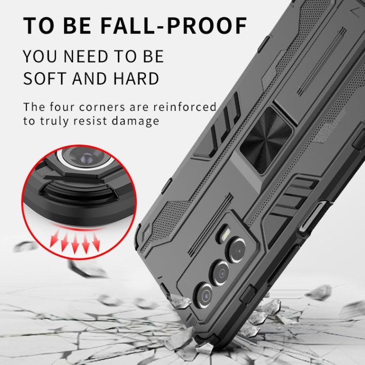 For vivo iQOO Z5 5G Supersonic PC + TPU Shock-proof Protective Phone Case with Holder