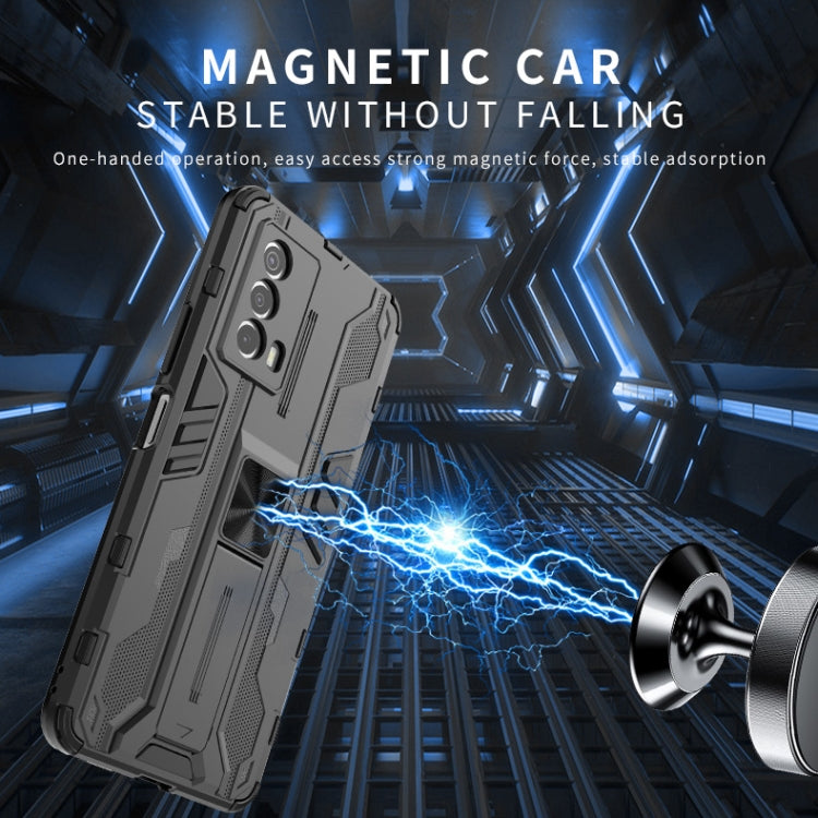 For vivo iQOO Z5 5G Supersonic PC + TPU Shock-proof Protective Phone Case with Holder