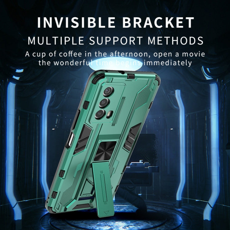 For vivo iQOO Z5 5G Supersonic PC + TPU Shock-proof Protective Phone Case with Holder