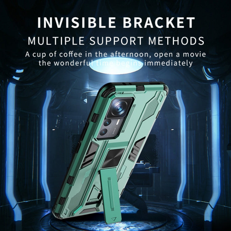 For Xiaomi 12T 5G Supersonic PC + TPU Shock-proof Protective Phone Case with Holder