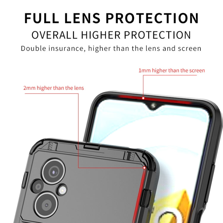 For Xiaomi Poco M5 5G India Supersonic PC + TPU Shock-proof Protective Phone Case with Holder