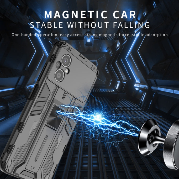 For Xiaomi Poco M5 5G India Supersonic PC + TPU Shock-proof Protective Phone Case with Holder