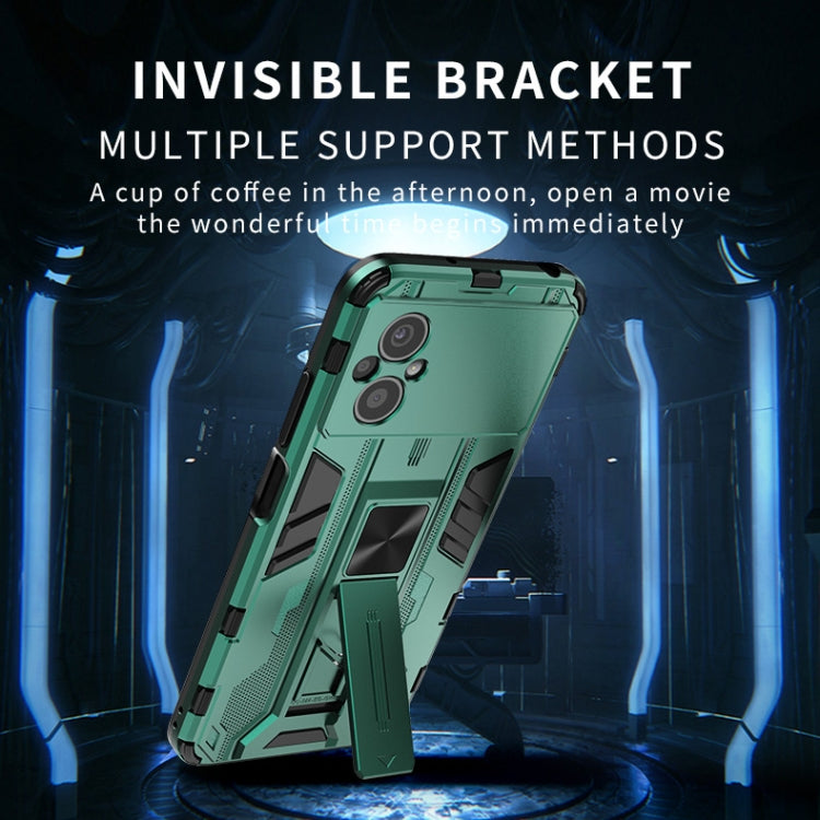 For Xiaomi Poco M5 5G India Supersonic PC + TPU Shock-proof Protective Phone Case with Holder