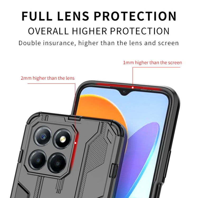 For Honor X8 5G Supersonic PC + TPU Shock-proof Protective Phone Case with Holder