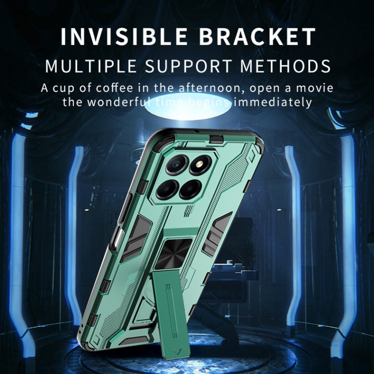 For Honor X8 5G Supersonic PC + TPU Shock-proof Protective Phone Case with Holder