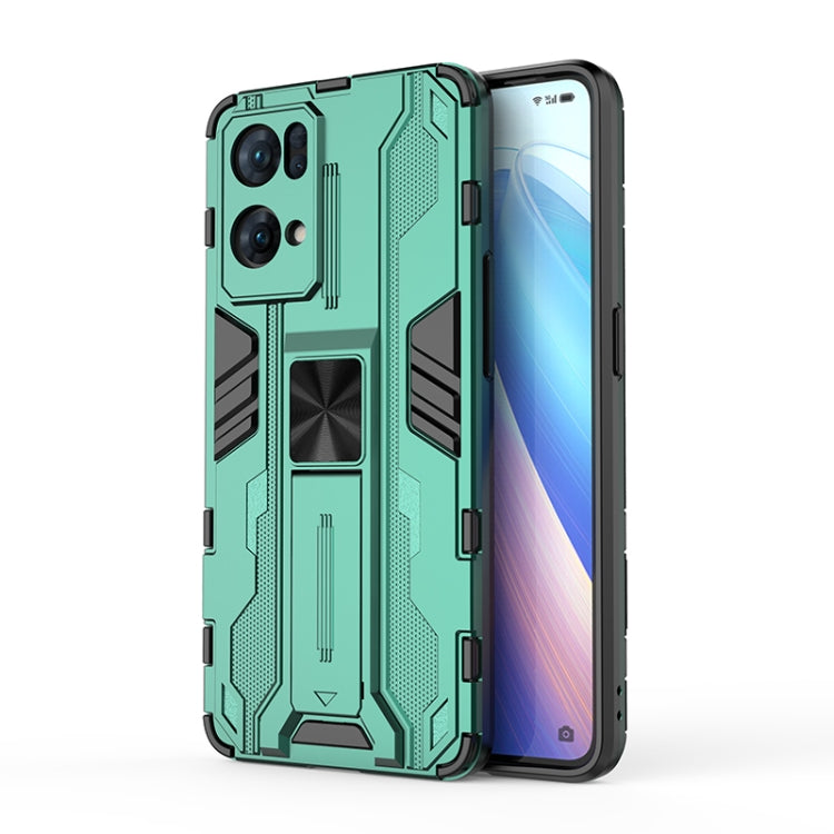 For OPPO Reno7 Pro 5G Supersonic PC + TPU Shock-proof Protective Phone Case with Holder