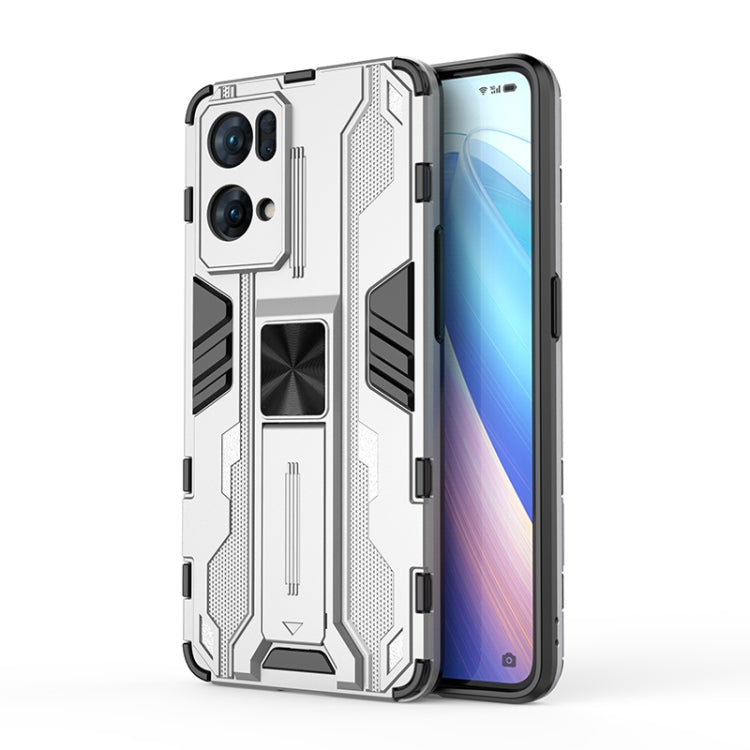 For OPPO Reno7 Pro 5G Supersonic PC + TPU Shock-proof Protective Phone Case with Holder