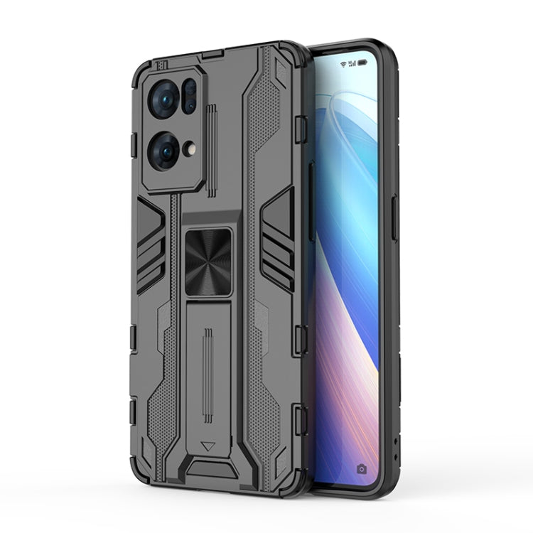 For OPPO Reno7 Pro 5G Supersonic PC + TPU Shock-proof Protective Phone Case with Holder