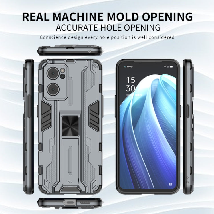For OPPO Reno7 Pro 5G Supersonic PC + TPU Shock-proof Protective Phone Case with Holder