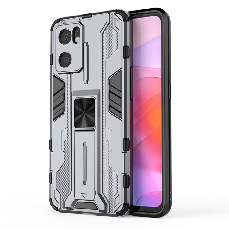 For OPPO Reno7 SE 5G Supersonic PC + TPU Shock-proof Protective Phone Case with Holder