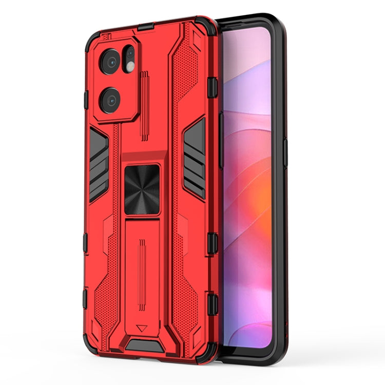 For OPPO Reno7 SE 5G Supersonic PC + TPU Shock-proof Protective Phone Case with Holder