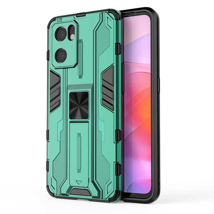 For OPPO Reno7 SE 5G Supersonic PC + TPU Shock-proof Protective Phone Case with Holder