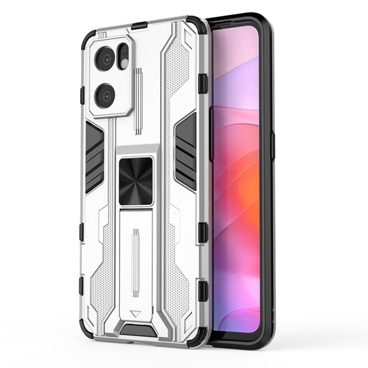 For OPPO Reno7 SE 5G Supersonic PC + TPU Shock-proof Protective Phone Case with Holder