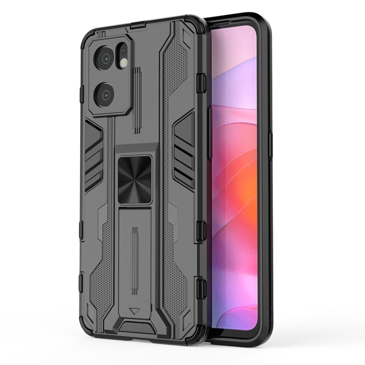 For OPPO Reno7 SE 5G Supersonic PC + TPU Shock-proof Protective Phone Case with Holder