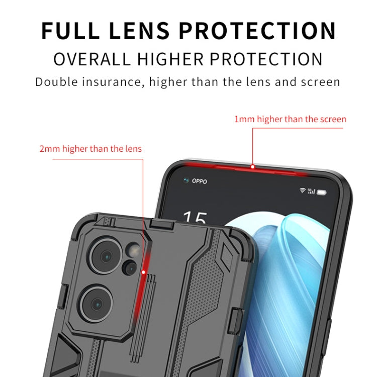 For OPPO Reno7 SE 5G Supersonic PC + TPU Shock-proof Protective Phone Case with Holder