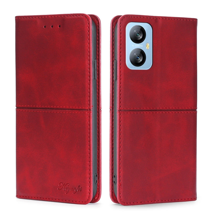 For Blackview A52 Cow Texture Magnetic Horizontal Flip Leather Phone Case