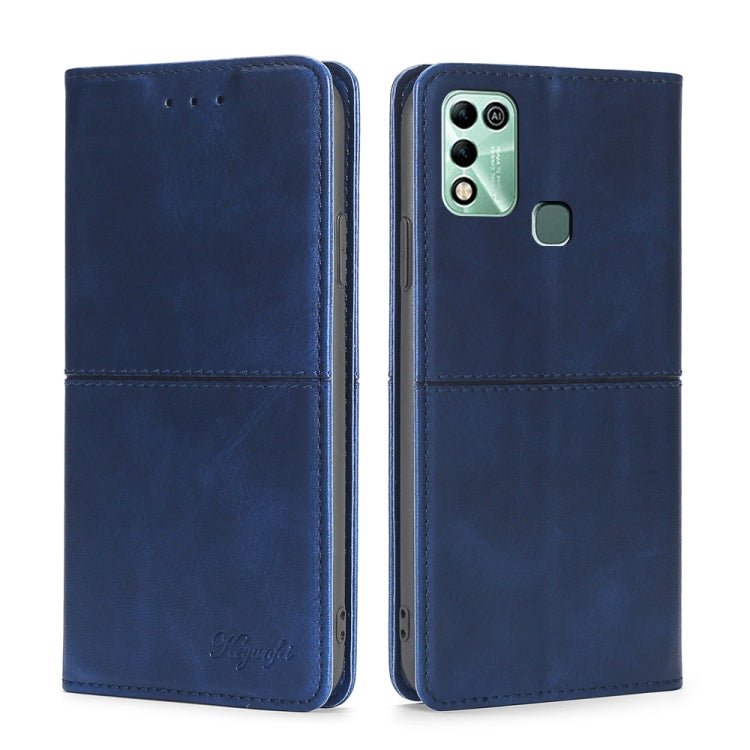 For Infinix Hot 11 Play Cow Texture Magnetic Horizontal Flip Leather Phone Case