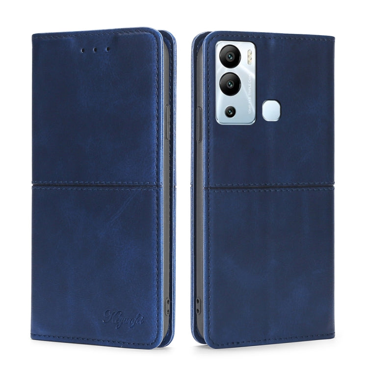 For Infinix Hot 12i Cow Texture Magnetic Horizontal Flip Leather Phone Case