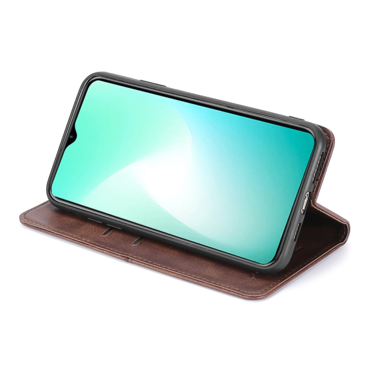 For Infinix Hot 12i Cow Texture Magnetic Horizontal Flip Leather Phone Case