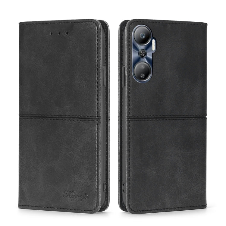 For Infinix Hot 20 4G Cow Texture Magnetic Horizontal Flip Leather Phone Case