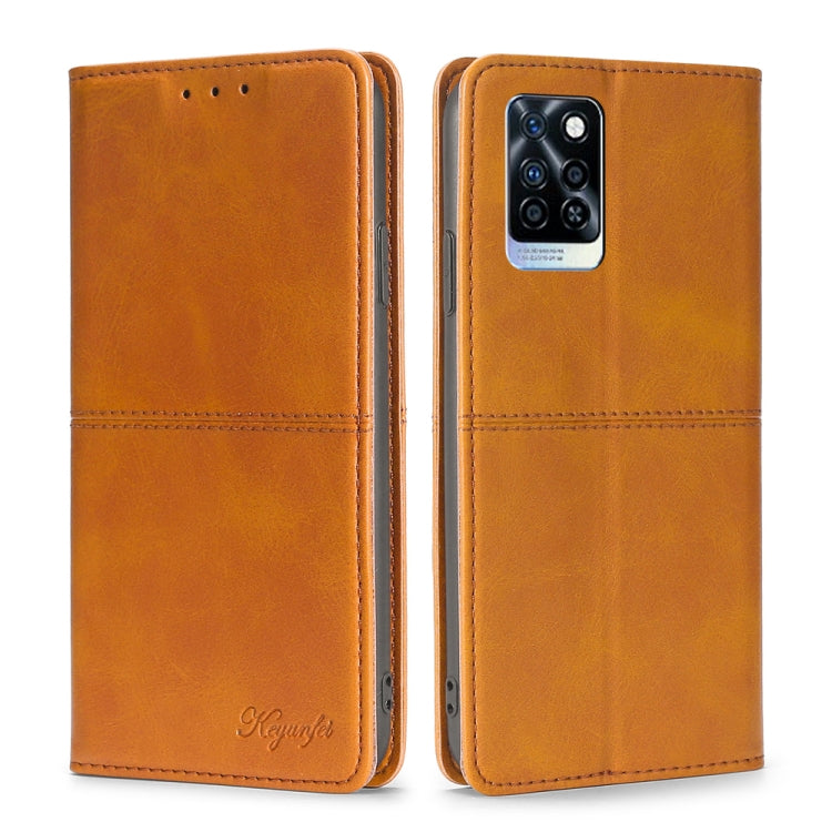 For Infinix Note 10 Pro Cow Texture Magnetic Horizontal Flip Leather Phone Case