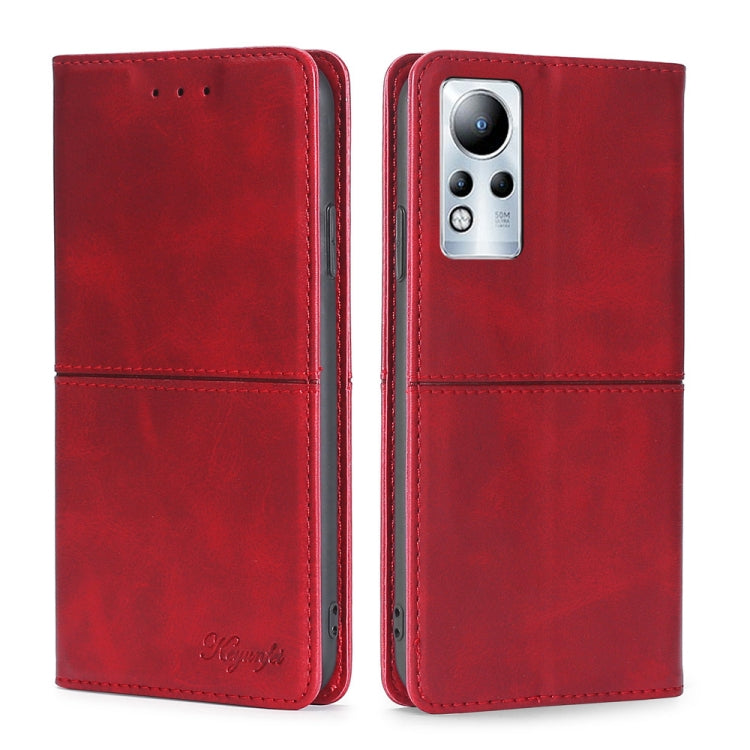 For Infinix Note 11 Cow Texture Magnetic Horizontal Flip Leather Phone Case