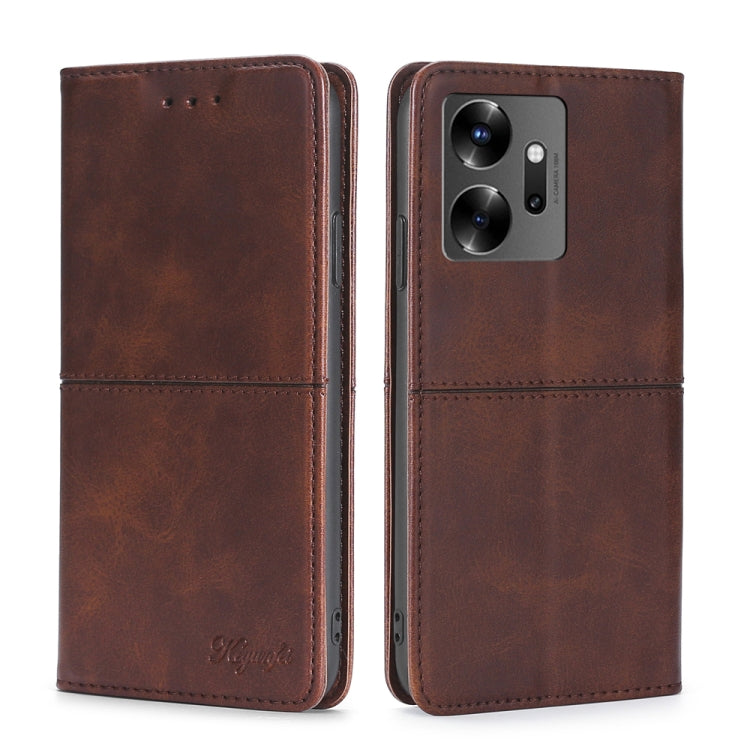 For Infinix Zero 20 Cow Texture Magnetic Horizontal Flip Leather Phone Case