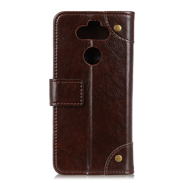 For LG K31 / Aristo 5 Copper Buckle Nappa Texture Horizontal Flip Leather Case with Holder & Card Slots & Wallet