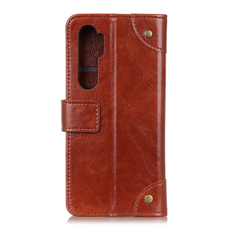 For Xiaomi Mi Note 10 Lite Copper Buckle Nappa Texture Horizontal Flip Leather Case with Holder & Card Slots & Wallet