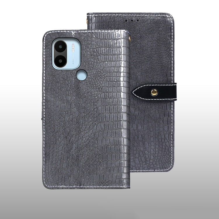 For Xiaomi Redmi A2+ idewei Crocodile Texture Leather Phone Case
