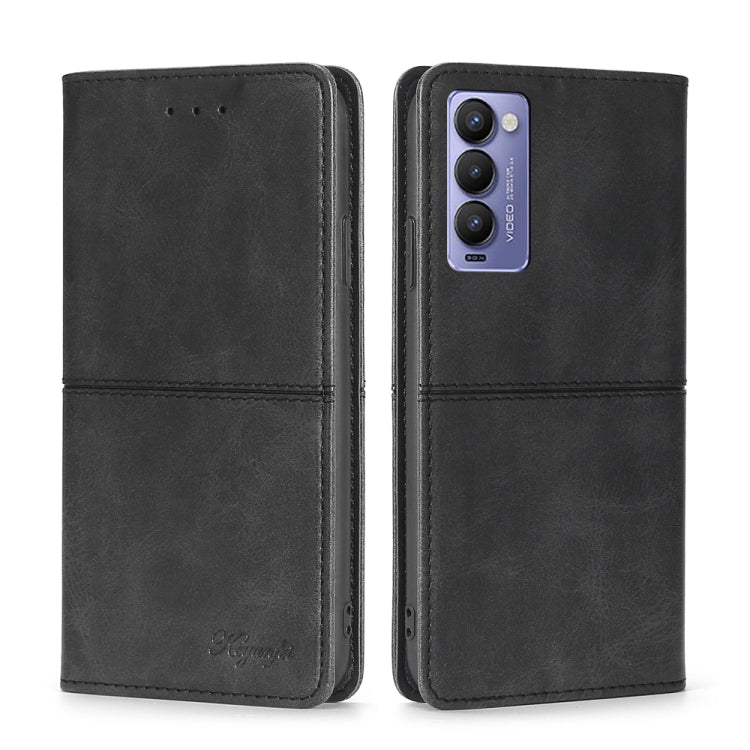 For Tecno Camon 18 / 18 P Cow Texture Magnetic Horizontal Flip Leather Phone Case