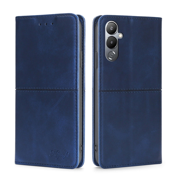 For Tecno Pova 4 Cow Texture Magnetic Horizontal Flip Leather Phone Case