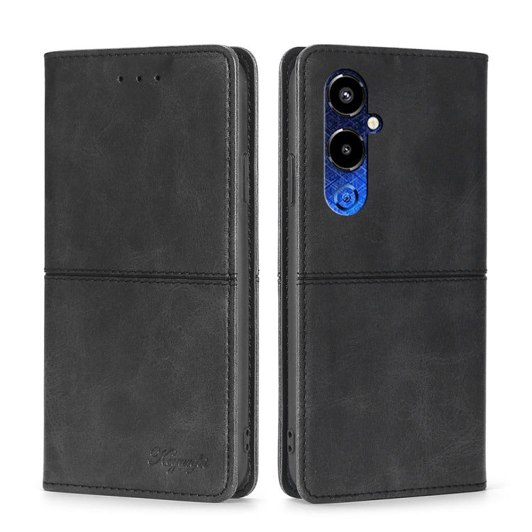 For Tecno Pova 4 Pro Cow Texture Magnetic Horizontal Flip Leather Phone Case