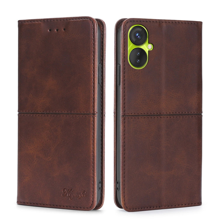 For Tecno Spark 9 Pro Cow Texture Magnetic Horizontal Flip Leather Phone Case