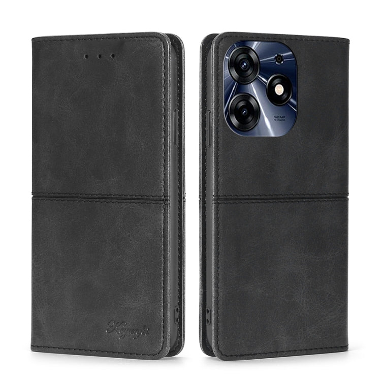 For Tecno Spark 10 Pro Cow Texture Magnetic Horizontal Flip Leather Phone Case