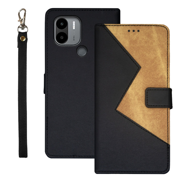 For Xiaomi Poco C51 idewei Two-color Splicing Leather Phone Case