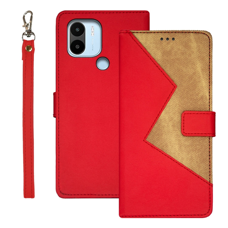 For Xiaomi Redmi A2+ idewei Two-color Splicing Leather Phone Case