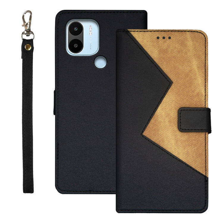 For Xiaomi Redmi A2+ idewei Two-color Splicing Leather Phone Case